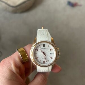 Citizen Gold and White Smartwatch